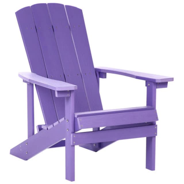 Beliani Garden Chair Adirondack Purple