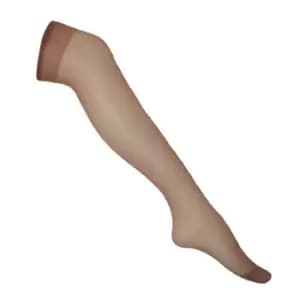 Silky Womens/Ladies Smooth Knit Knee Highs (2 Pairs) (One Size (UK Shoe 3-8)) (Mink)