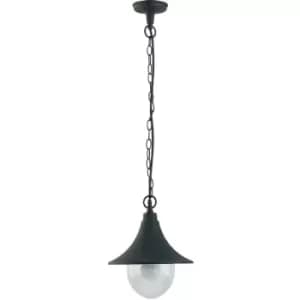 Fan Europe PAVIA Outdoor Pendant Ceiling Light Black, IP44 26cm
