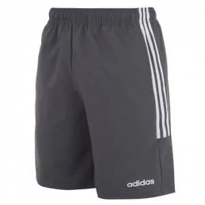 adidas Mens 3-Stripes Shorts - Darkonix/White