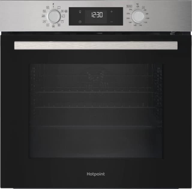 Hotpoint Class 2 HO 278P X UK Built In Electric Single Oven with Pyrolytic Cleaning - Silver - A++ Rated