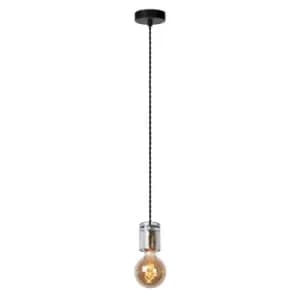 Gelka Modern Pendant Light - Ø6.5cm- 1xE27 - Smoke Grey