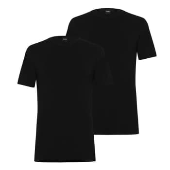 Hugo Boss 2 Pack Cotton T-Shirts Black Size L Men