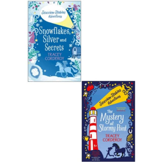 BOOKS4PEOPLE Tracey Corderoy Seaview Stables Adventures Series 2 Books Collection Set (Mystery At Stormy Point, Snowflakes Silver And Secrets)