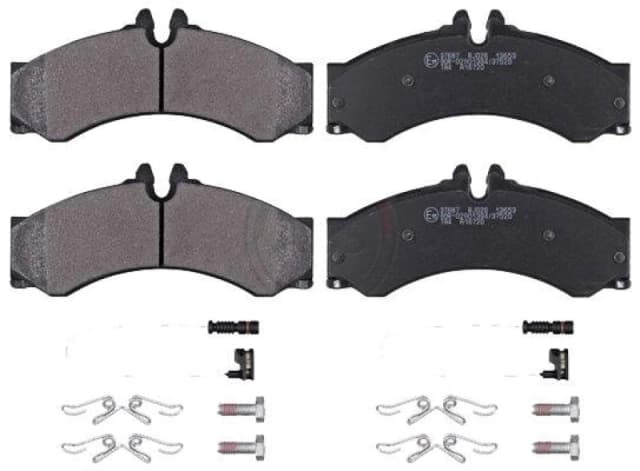 A.B.S. 37687 Brake pad set incl. wear warning contact Brake Pad Set,disc brake (402)
