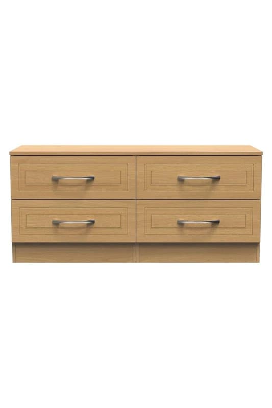 Stafford 4 Drawer Bed Box In Modern Oak (Ready Assembled)