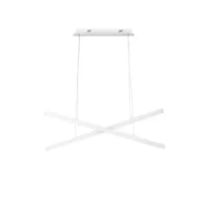 Netlighting Merano Hamilton Integrated LED Pendant Ceiling Light Sandy White Alu