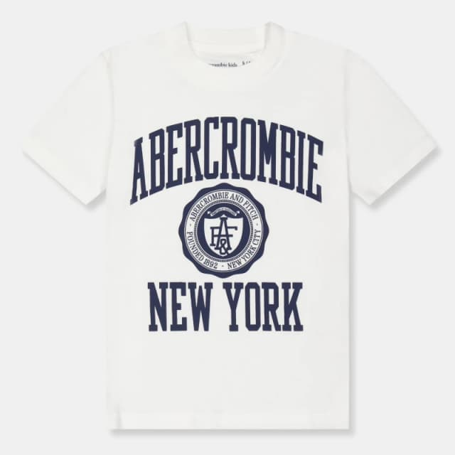 Abercrombie and Fitch Kids T-Shirt White W1T male 15-16Y