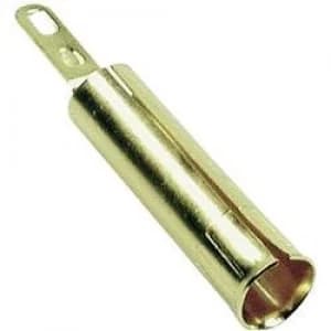 Jack socket Socket vertical vertical Pin diameter 4mm Brass S