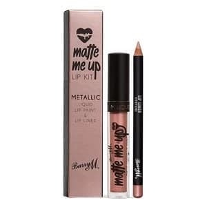Barry M Matte Me Up Metallic Lip Kit Couture