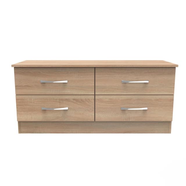 Heddon 4 Drawer Bed Box In Bardolino Oak (Ready Assembled)