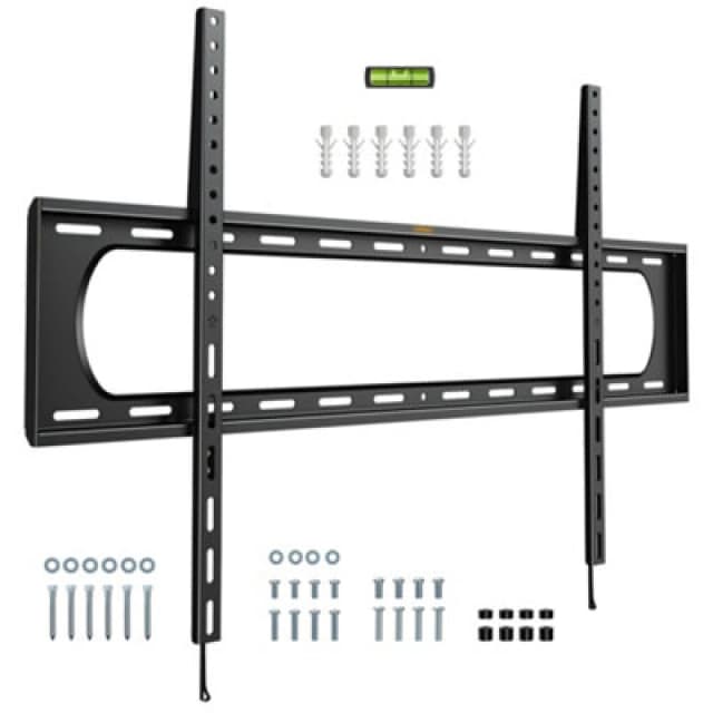 VonHaus Suitable for 60-100" Screens, Ultra-Slim TV Bracket Black unisex