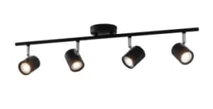 SPOT 4 Light Spotlight Bars Black 70x15cm