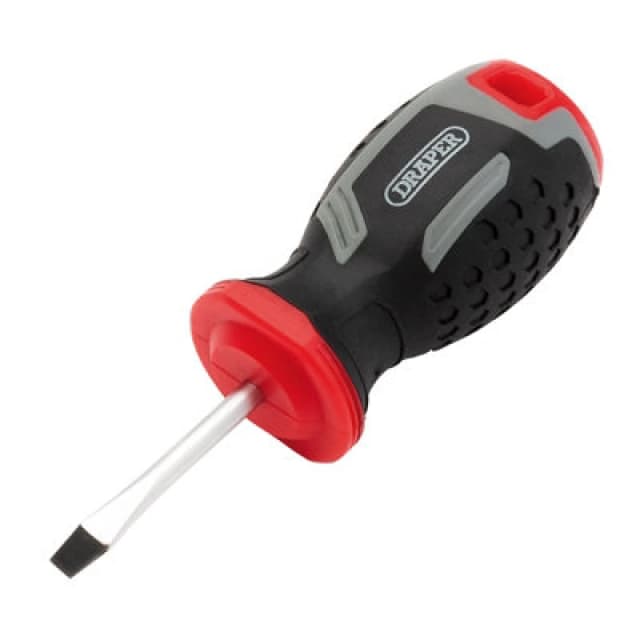 Draper 13379 Slotted Soft Grip Screwdriver, SL4 x 38mm 13379