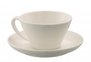 Belleek Living Ripple teacup and saucer