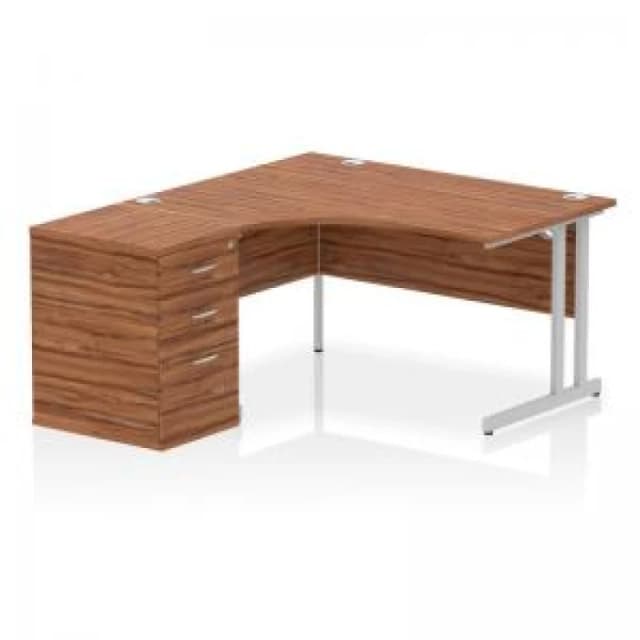 Dynamic Office Solutions Impulse 1400mm Cantilever Left Crescent Desk Workstation I004243