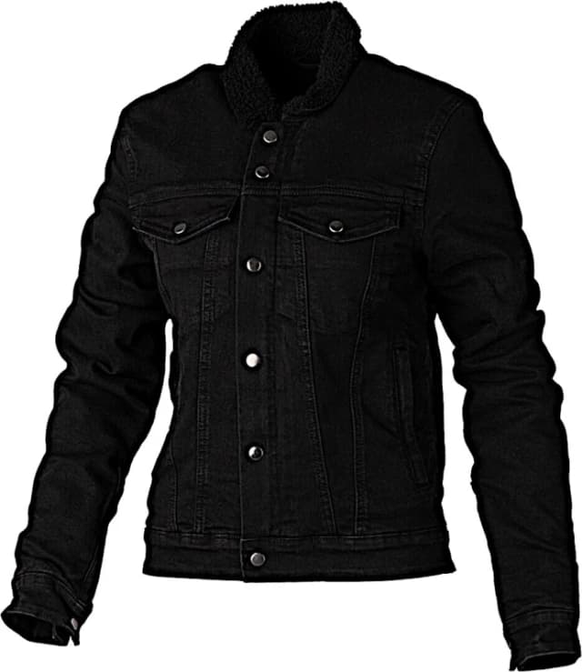 RST Sherpa Denim Ladies Textile Shirt Black Size 10