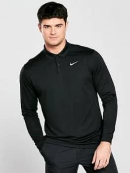 Nike Golf Victory Long Sleeve Polo Shirt Black Size 2XL Men