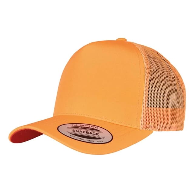 Flexfit Mens Neon Retro Trucker Cap in Orange Orange Male One Size