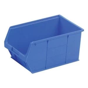Heavy Duty Polypropylene Small Parts Container W350xD205xH182mm Blue 1 x Pack of 10 Containers