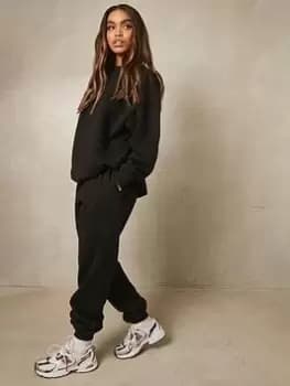 Boohoo Oversized Sweatshirt - Black, Size XS, Women