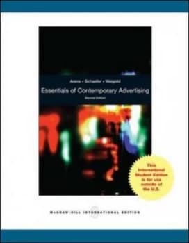 Essentials of Contemporary Advertising by William F Arens Paperback
