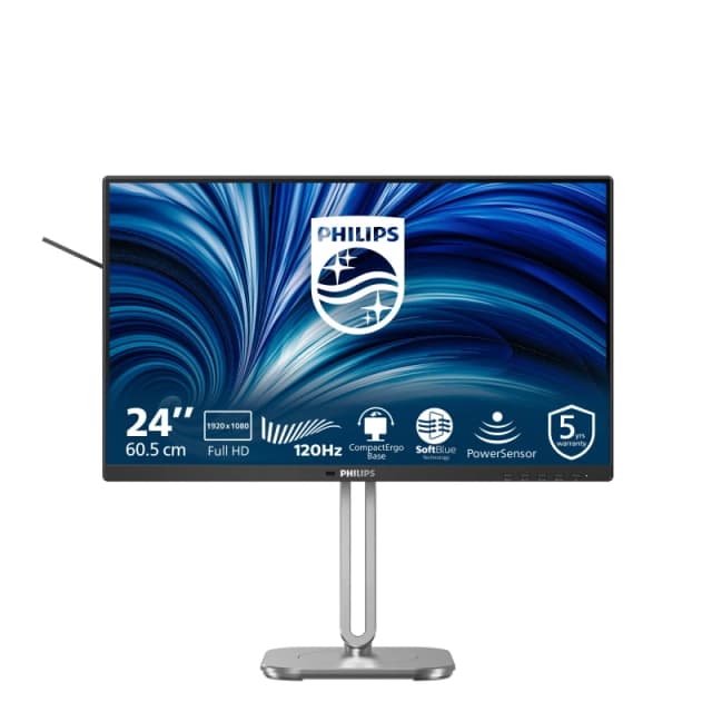 Philips 4000 series 24B2N4200/00 computer monitor 60.5cm (23.8") 1920 x 1080 pixels Full HD LCD Grey 24B2N4200/00