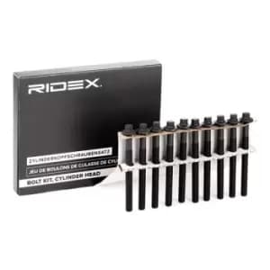 RIDEX Cylinder Head Bolt Kit 1217B0015 Bolt Kit, cylinder head MERCEDES-BENZ,RENAULT,NISSAN,A-Klasse (W176),B-Klasse (W246, W242),CLA Coupe (C117)