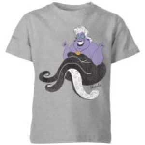 Disney The Little Mermaid Ursula Classic Kids T-Shirt - Grey - 11-12 Years