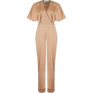 Biba Batwing Jumpsuit - Rose Gold
