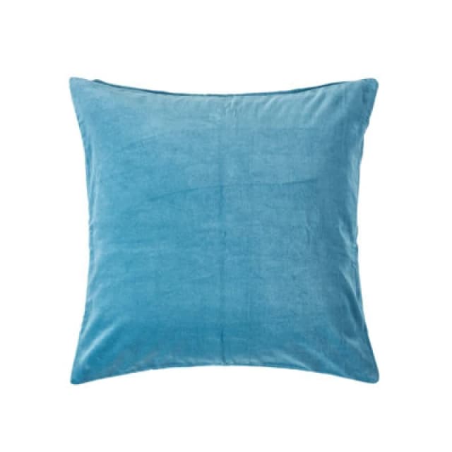 Homescapes Blue Velvet Cushion Cover, 60 X 60 Cm
