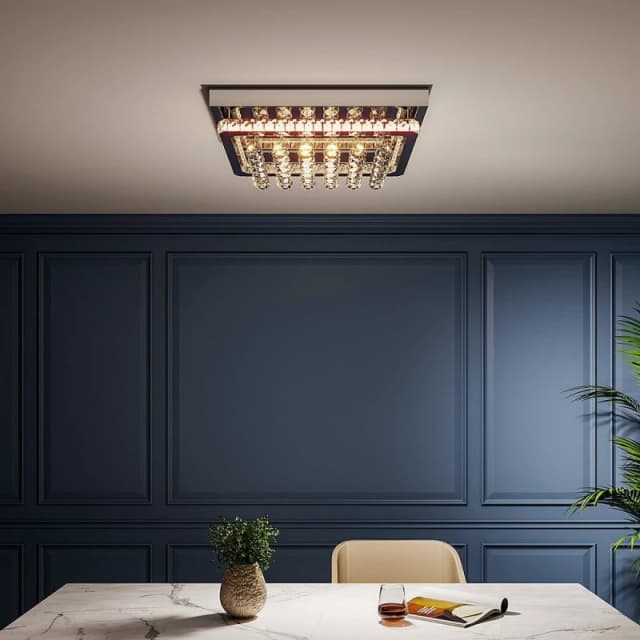 Kabinet UK Square Crystal Adjustable LED Ceiling Light White unisex One Size