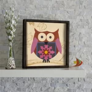 KZM566 Multicolor Decorative Framed MDF Painting