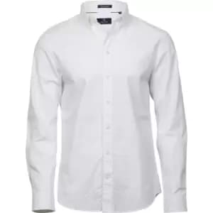 Tee Jays Mens Perfect Long Sleeve Oxford Shirt (3XL) (White)