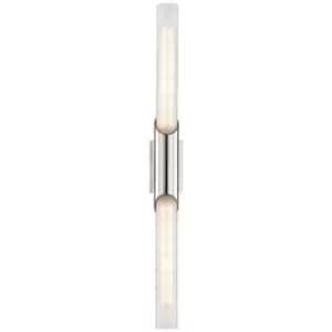 Hudson Valley Pylon 2 Light Wall Sconce Polished Nickel
