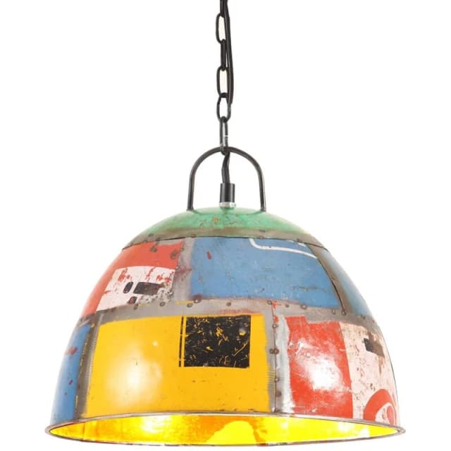 VIDAXL Industrial Vintage Hanging Lamp 25 W Multicolour Round 31cm E27 vidaXL 8720286024348