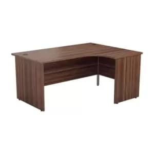 1600 X 1200 Panel Right Hand Radial Desk Dark Walnut