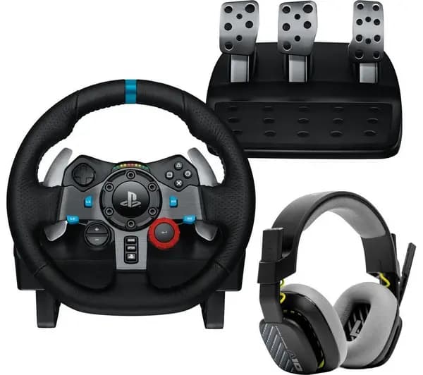 Logitech G29 Racing Wheel with Pedals & ASTRO A10 Gaming Headset Bundle 5099206119116