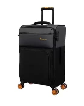 IT Luggage Duo Tone Medium Black Suitcase