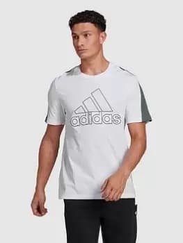 adidas Fi Bos Tee - White, Size S, Men