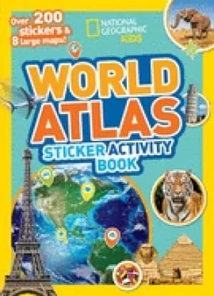 world atlas sticker activity book over 1 000 stickers