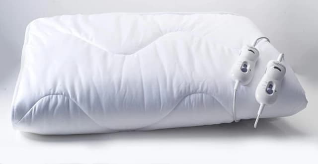 Dyzi Double Size Electric Heated Mattress Topper Dual Control Under Blanket in Off-White Off-White Unisex Double