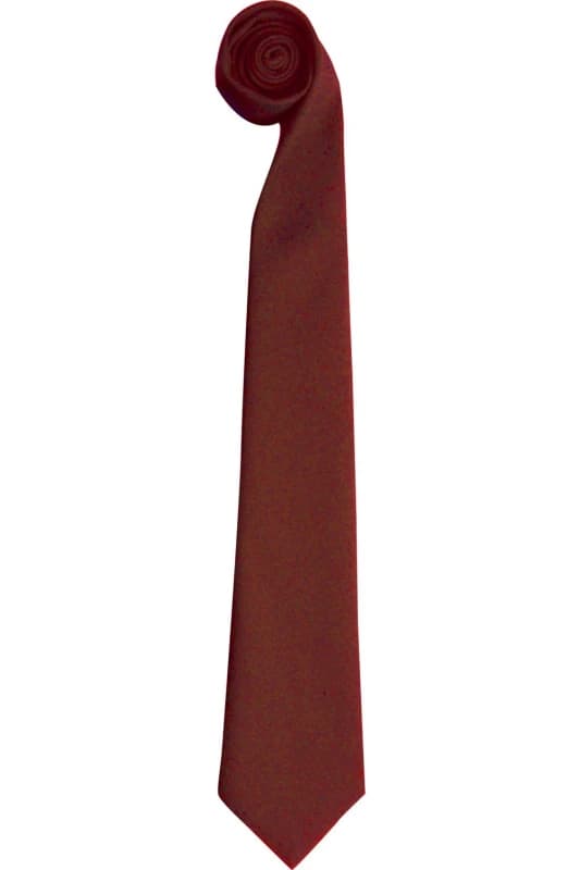 Premier Premier Tie - Men Plain Work Tie Pack of 2 in Burgundy Burgundy One Size Male 5059269186692
