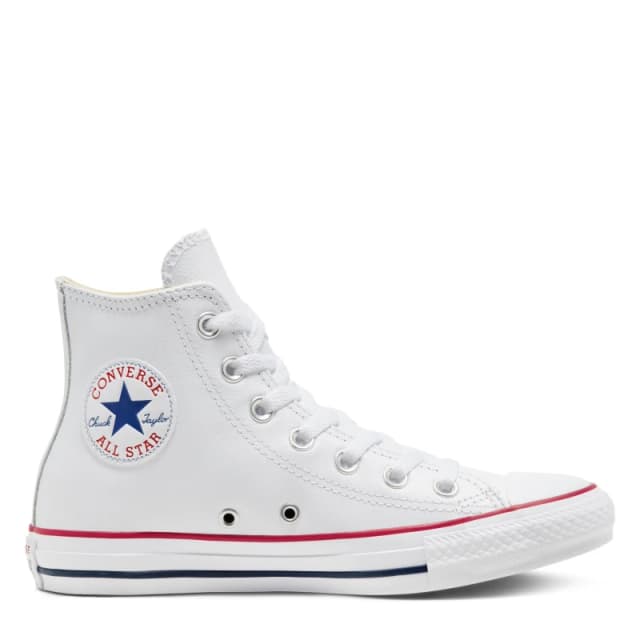 (6.5) Converse Chuck Taylor All Star Hi Leather 132169C Mens White plimsolls