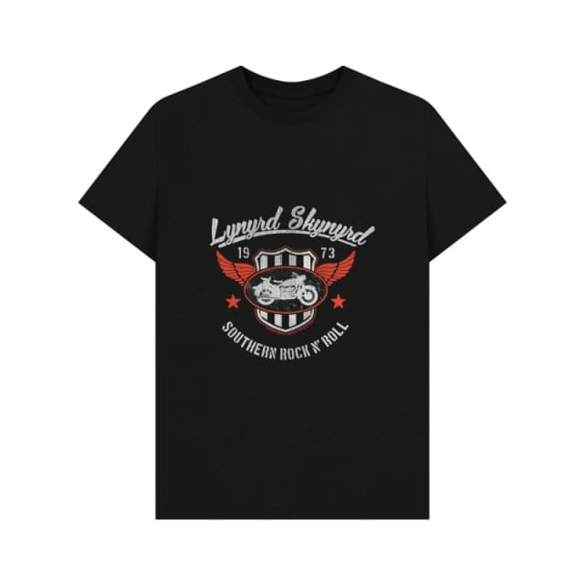 Lynyrd Skynyrd Mens Printed Black T-Shirt Size: Small Black Male S