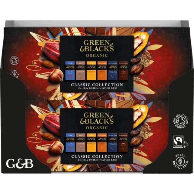 Cadbury Gifts Direct Green & Black's Classic Miniatures Chocolate Bar Collection 180g (Box... 4316497O