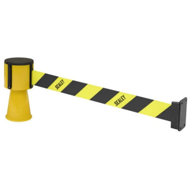 Sealey Cone Topper Retractable Hazard Tape Belt Barrier EV21