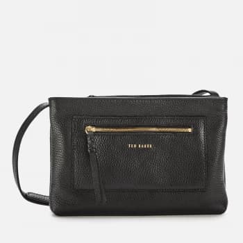 Ted Baker Womens Calitaa Zip Detail Cross Body Bag - Black