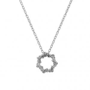Hot Diamonds Sterling Silver Vine Star Necklace
