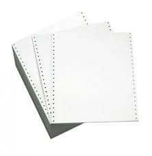 Listing Paper 11inx241mm 80g Plain Microperforated BX2000